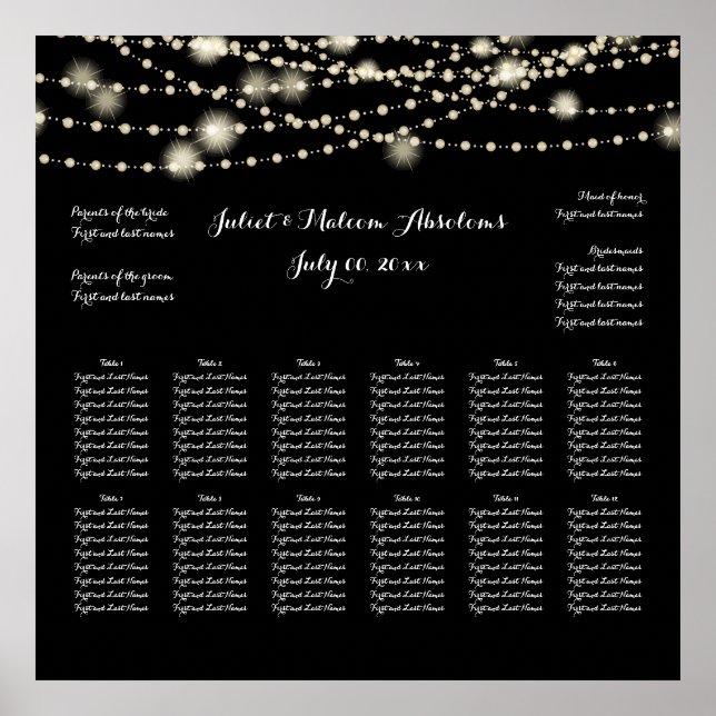 PixDezines DIY color/lights strings/seating chart (Front)