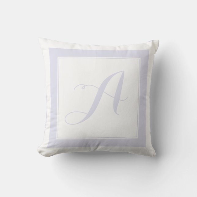 PixDezines DIY color/Monogram Throw Pillow (Front)