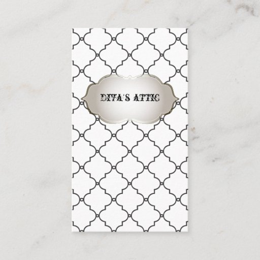 Customizable PixDezines diy color/moroccan trellis Business Card