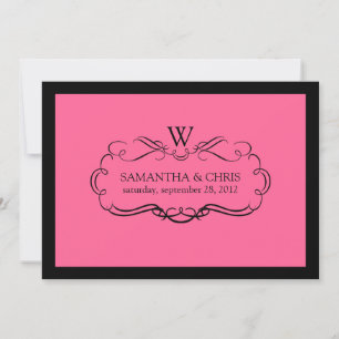 PixDezines DIY color/nouveau scrolls Invitation