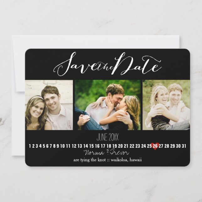 PixDezines DIY color/photos save the date (Front)