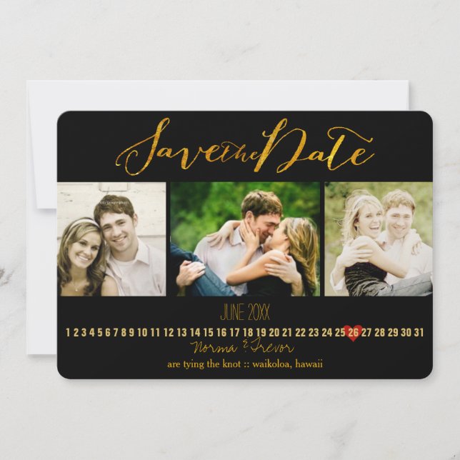 PixDezines DIY color/photos save the date (Front)
