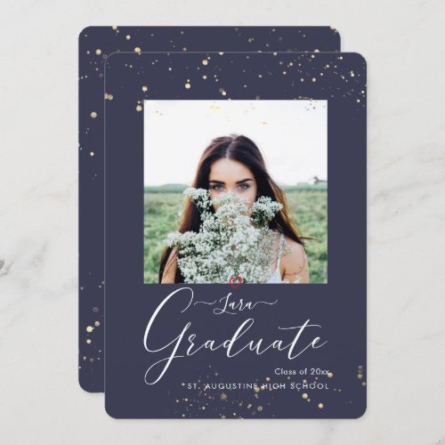 PixDezines DIY Color Typography Graduation Announcement