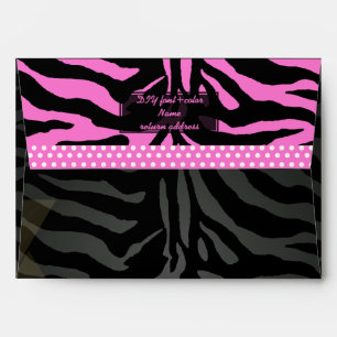 PixDezines DIY color/zebra mitzvah Envelope