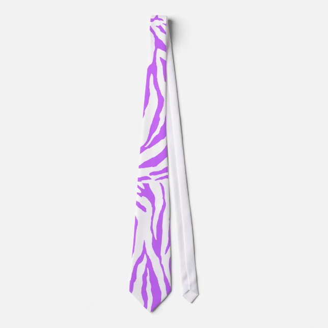 PixDezines DIY color zebra print Tie (Front)