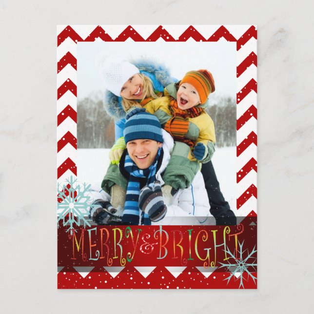 PixDezines DIY colors/chevron photo template card (Front)