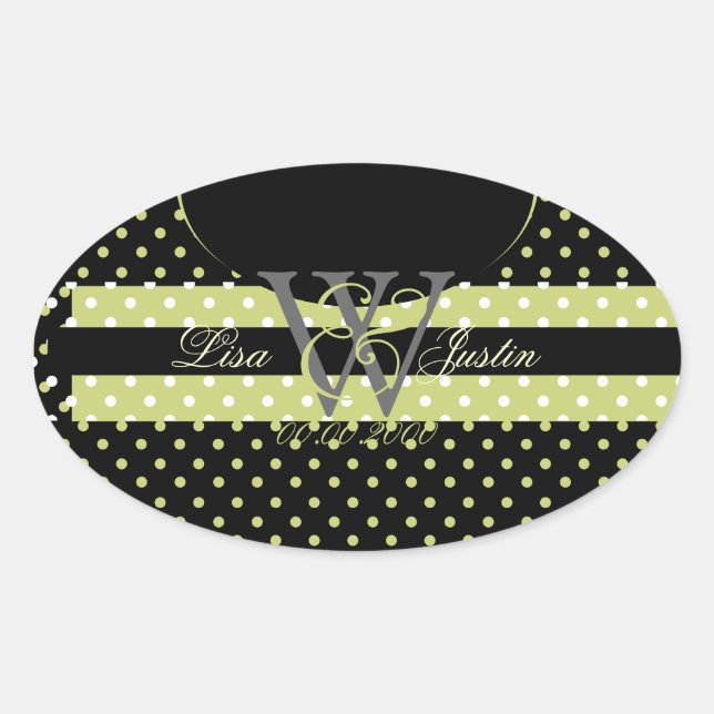 PIxDezines DIY colors, Dots et al. Oval Sticker (Front)