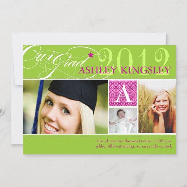 PixDezines diy colors, grads announcement (Front)