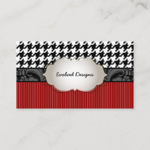 PixDezines DIY colors/houndstooth pattern Business Card