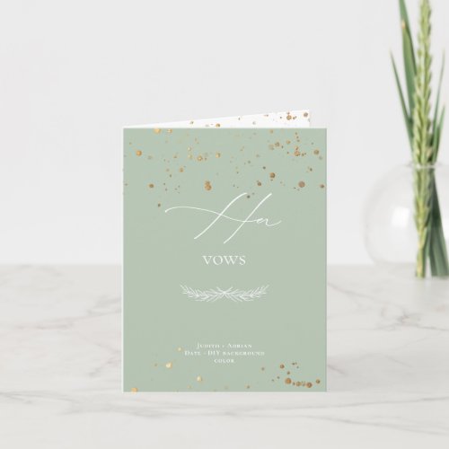 PixDezines DIY Colors Luxe Calligraphy Her Vows Card