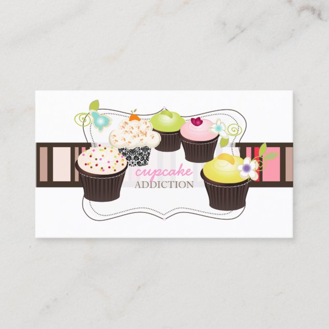 PixDezines diy cupcake Business Card (Front)