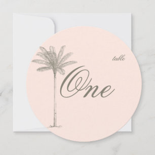 PixDezines DIY/palm/table numbers Invitation