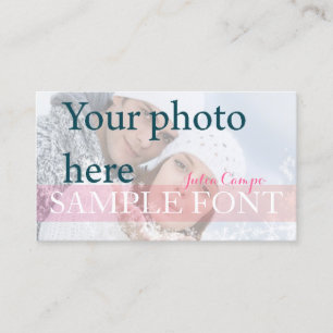 PixDezines DIY photo+fonts Business Card