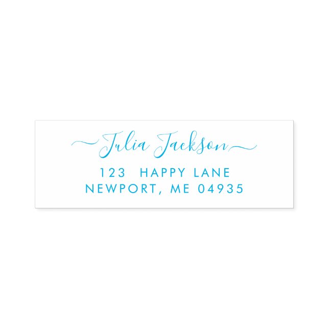 PixDezines DIY Script Return Address Self-inking Stamp (Design)