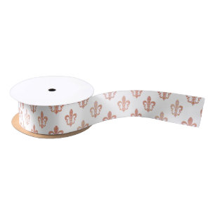 PixDezines DIYsize+color/fleur de lis Satin Ribbon