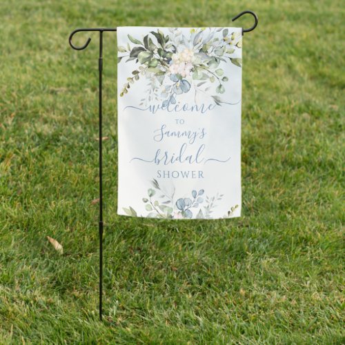 PixDezines Dusty Blue Gum Eucalyptus Any Event Garden Flag