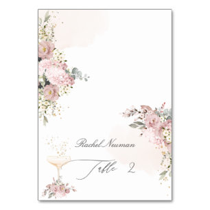 PixDezines Dusty Rose Tent Escort Card