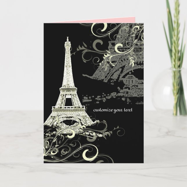 PixDezines EIFFEL TOWER INVITATIONS/DIY BACKGROUND Invitation (Front)