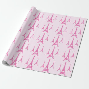 PixDezines eiffel towers/hot pink/diy background Wrapping Paper