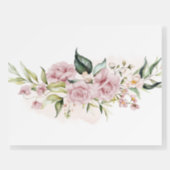 PixDezines Elegant Dusty Pink Roses Welcome Foam Board | Zazzle