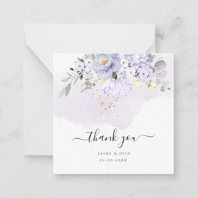 PixDezines Elegant H2 Purple Hyde Cream Roses Note Card (Front)