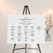 PixDezines Elegant Modern Script Alpha Foam Board