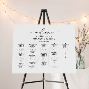 PixDezines Elegant Modern Script Alpha Foam Board