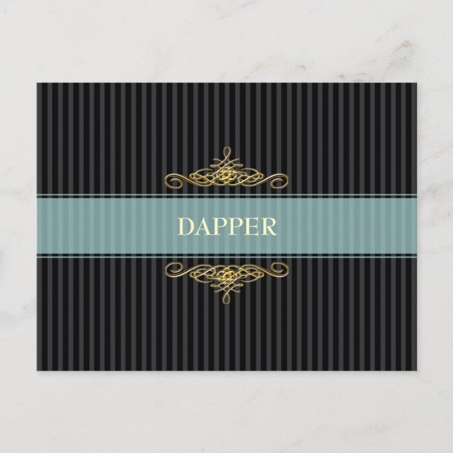 PixDezines/elegant pinstripes/DIY color Postcard (Front)