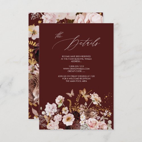 PixDezines Elegant Rustic Fall Garden Flowers Invi Invitation