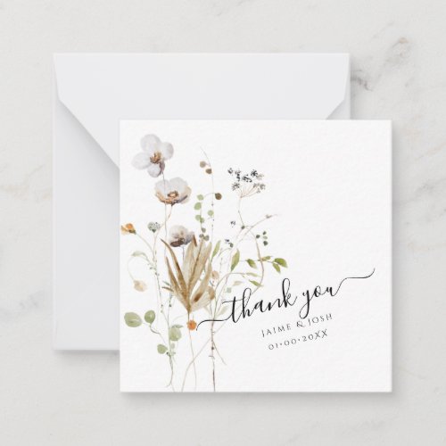 PixDezines End of Summer Wild Flowers Note Card