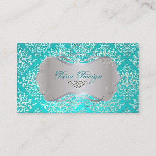 PixDezines Étienne Damask Business Card Templates