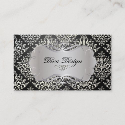 PixDezines Étienne Damask Business Card