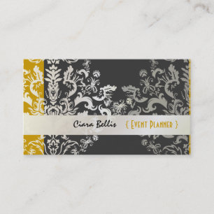 PixDezines Étienne Damask/diy colors Business Card