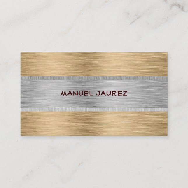 PixDezines faux brushe metal/diy fonts+colors Business Card (Front)