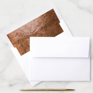 PixDezines Faux Copper Foil Texture Envelope Liner