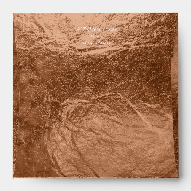 PixDezines faux foil/copper Envelope (Back (Top Flap))