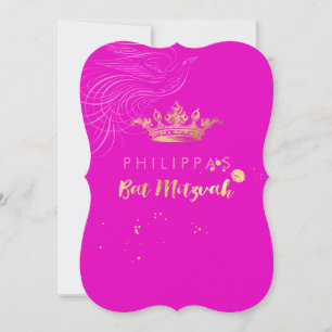 PixDezines Faux Gold Crown/Doves/DIY color Invitation