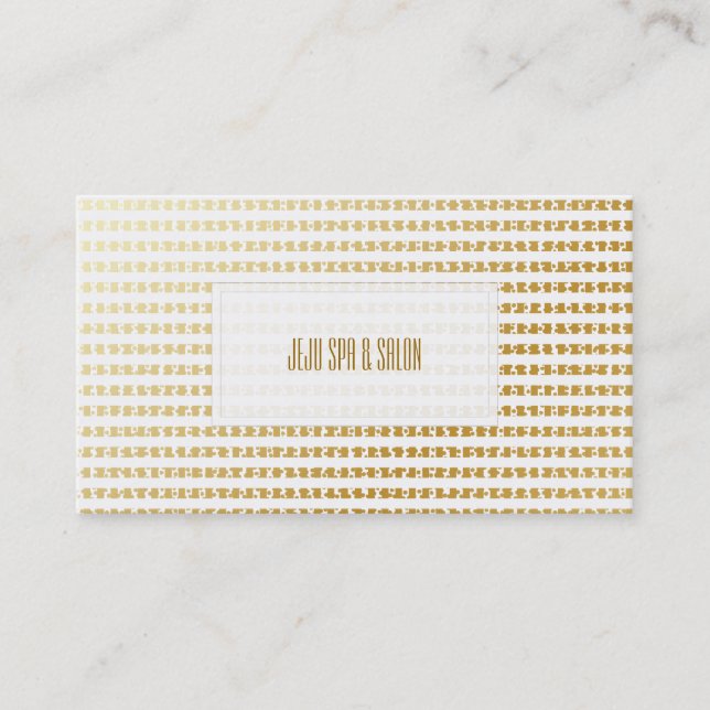 PixDezines faux gold dots/stripes Business Card (Front)