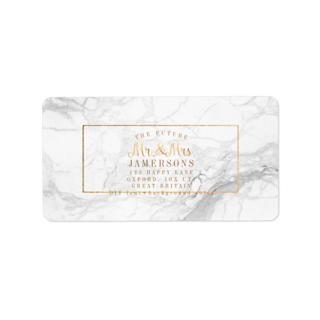 PixDezines Faux Gold+Marble DIY Label (Front)