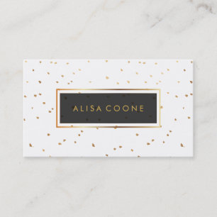 PixDezines faux gold sprinkles Business Card