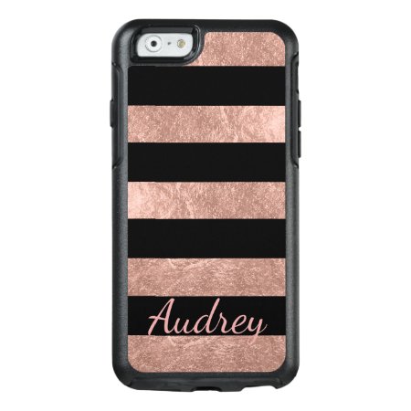 Pixdezines Faux Rose Gold Foil/diy Background Otterbox Iphone 6/6s Cas