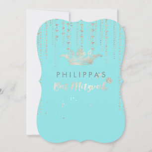 PixDezines Faux Silver Crown/Hearts/DIY color Invitation