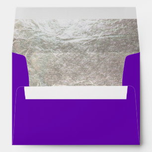 PixDezines faux silver liner/DIY color/purple Envelope