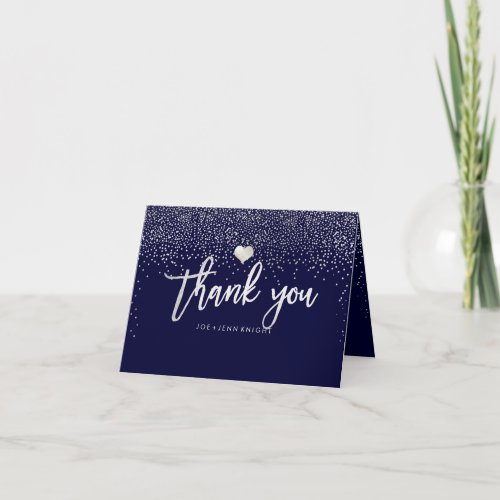 PixDezines Faux Silver SpeckleThank YouDIY color Thank You Card