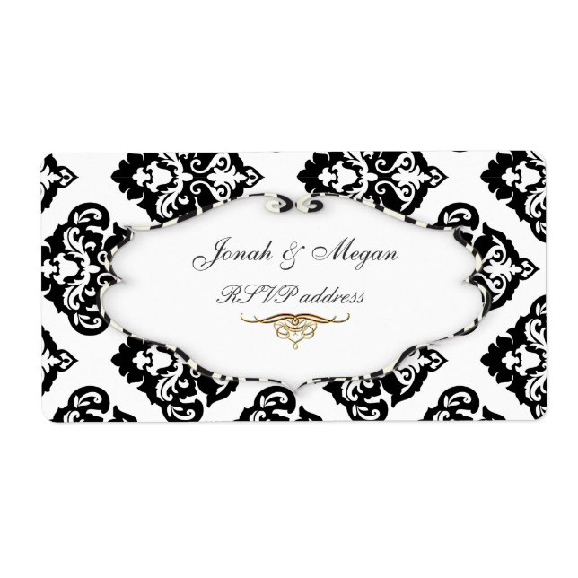 PixDezines Felina, Olivia Damask Label (Front)