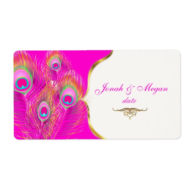 PixDezines Felina, Pzazz Peacock Label (Front)