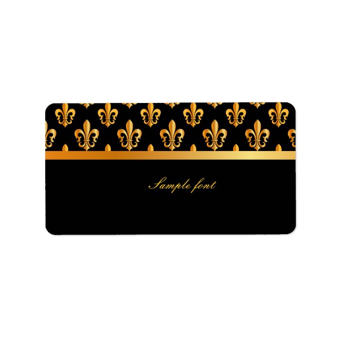 PixDezines Fleur de lis /DIY background Personalized Address Labels