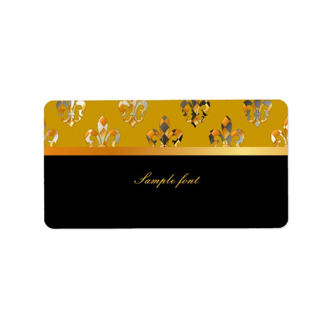 PixDezines Fleur de lis /DIY colors! Label (Front)