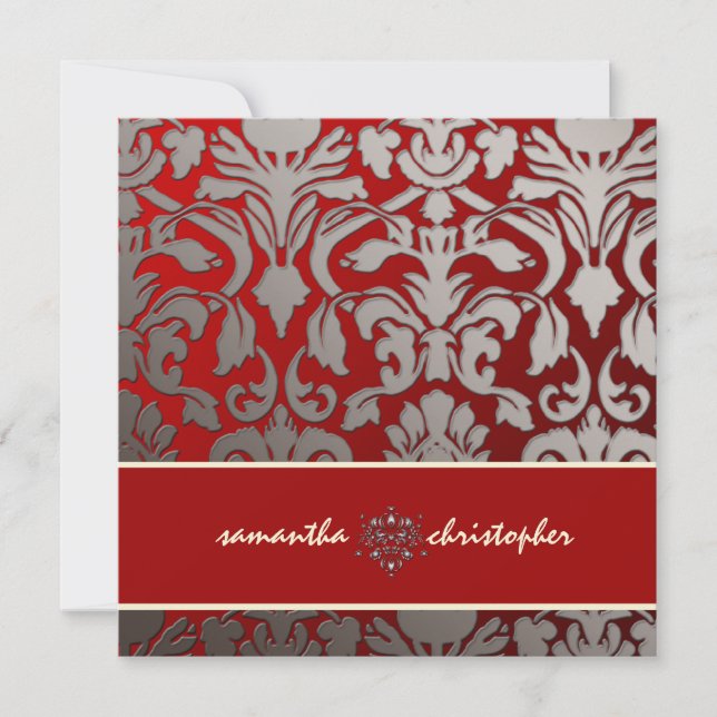 PixDezines Flora Damask Invitation (Front)