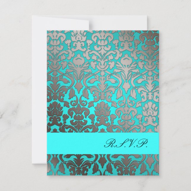 PixDezines Flora Damask, RSVPs for 5x7 invitations (Front)